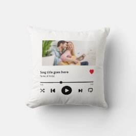 Almofada Álbum de Música Personalizado Lover de Música Foto
