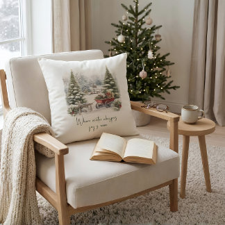 Almofada Álbum de Natal Contos de Inverno em Aquarela