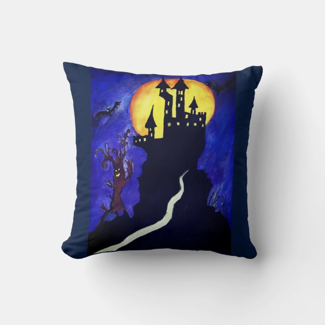 Almofada Alcance de vara de Halloween 41 cm x 41 cm (Frente)