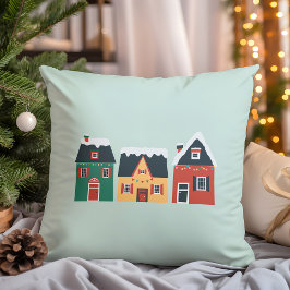 Almofada Aldeia de Férias, Algodão de Natal Cozy