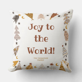 Almofada Alegria ao mundo das simples árvores de vassoura N