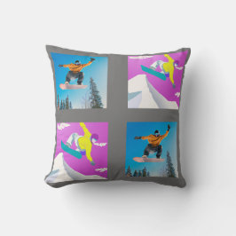 Almofada Alegria de snowboard para adolescentes neste Natal