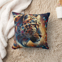 Almofada Alegria Leopardo: Majestade Giratória da Selva