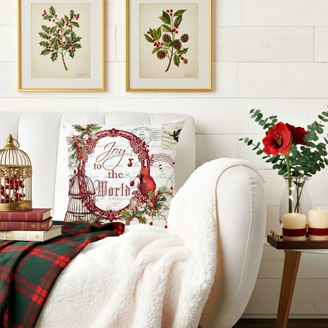 Almofada Alegria para o mundo (Criador carregado)