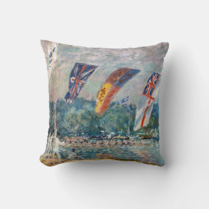 Almofada Alfred Sisley - Regatta em Molesey