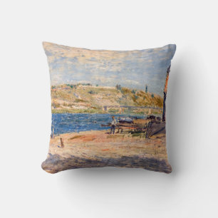 Almofada Alfred Sisley - Rio Banks em Santo-Mammes