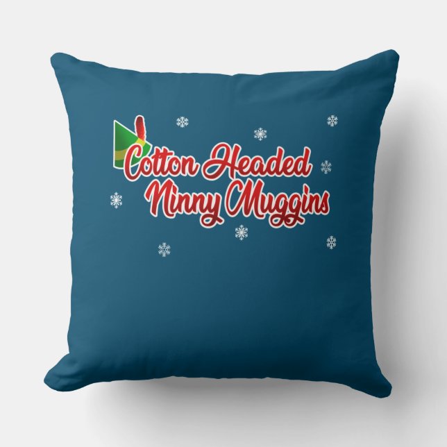 Almofada Algodão Cheia Ninny Muggins Feliz Natal (Frente)