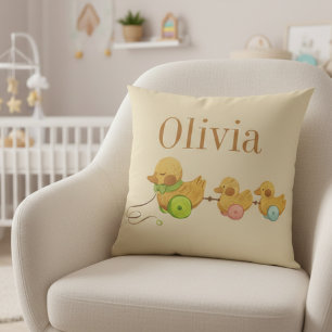 Almofada Algodão de bebê fofo neutro personalizado