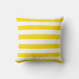 Almofada Algodão-Na moda amarelo-branco-amarelo-listras mod
