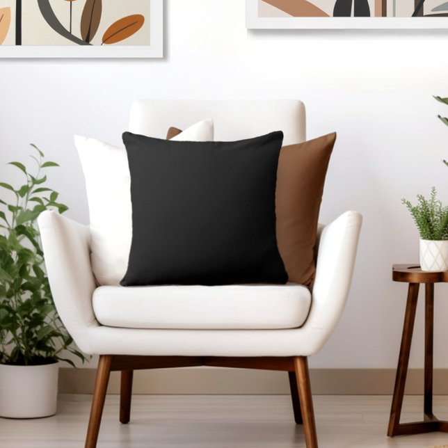 Almofada Algodão preto de 20" (Criador carregado)