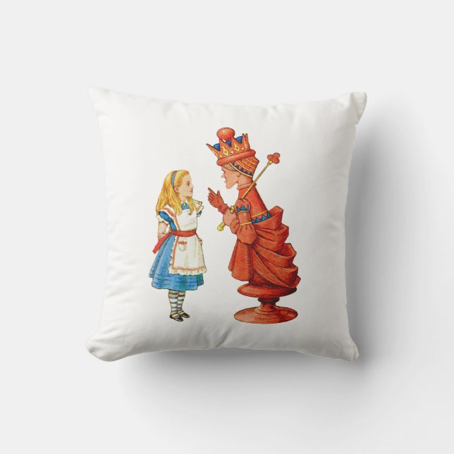 Almofada Alice e a Rainha Vermelha (Frente)