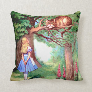 Almofada Alice e o gato de Cheshire no país das maravilhas