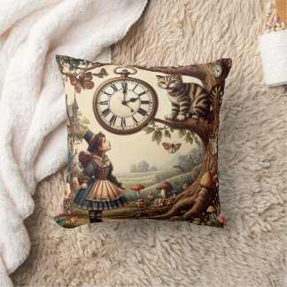 Almofada Alice & Gato de Cheshire: Fantasia Caprichosa do P