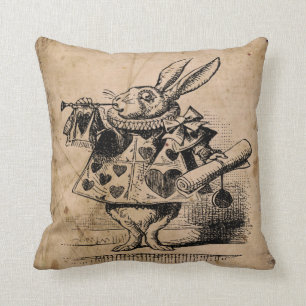 Almofada Alice no país das maravilhas, travesseiro branco