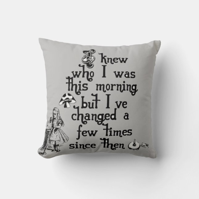 Almofada Alice no Travesseiro decorativo da Terra Maravilha (Frente)