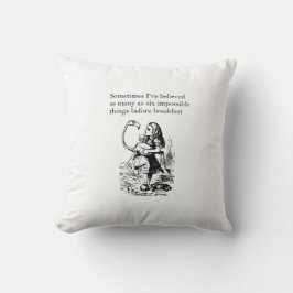 Almofada Alice, seis coisas impossíveis