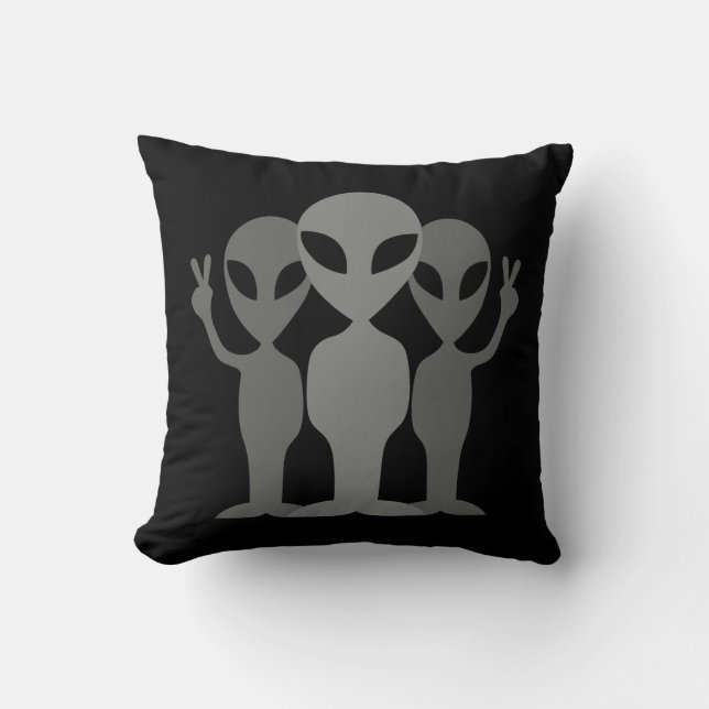 Almofada Aliens de espaço calmos (Frente)