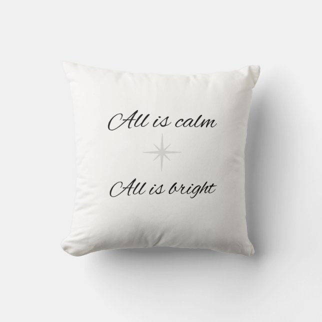 Almofada All Is Calm, All Is Bright Cushion (Frente)