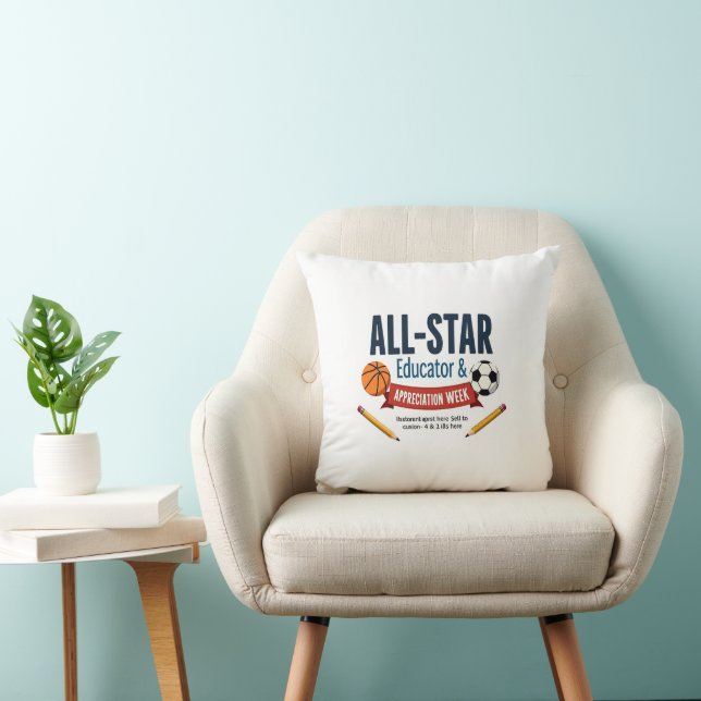 Almofada All-Star Educator & Staff Appreciation Pillow (Cadeira)