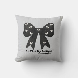 Almofada All Tied Up In Style Throw Pillow