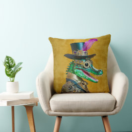 Almofada Alligator Animal do Partido Steampunk do Mardi Gra