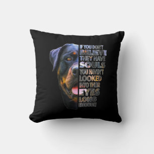 Almofada Alma Rottweiler Eu Adoro Cachorros Rotativos