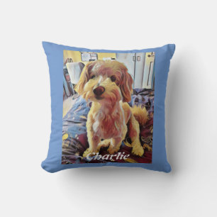 Almofada Almoço personalizável. Adicione sua própria foto f