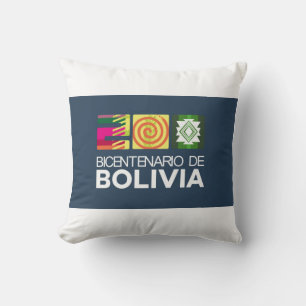 Almofada Almohada bicentenário da Bolívia