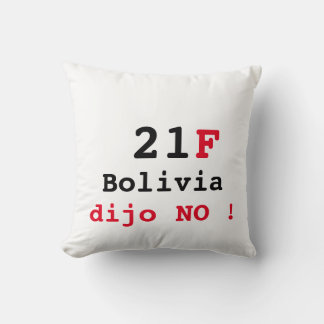 Almofada Almohada Bolivia dijo No