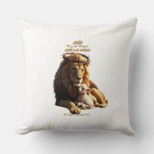 Almohada Cristã | Jesus Rei dos Reis | Leão