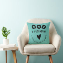 Almohada de lançamento da salvação é meu Deus