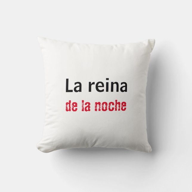Almofada Almohada la reina de la noche (Frente)