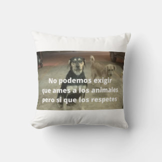 Almofada Almohada respeto a los animales