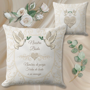 Almofada Almohadas de boda personalizadas. Regalos de boda