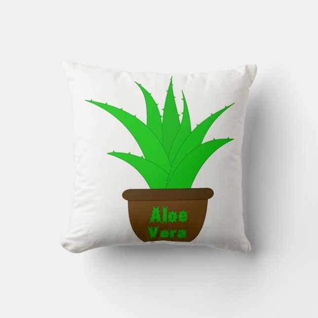 Almofada Aloe Vera com rótulo (Frente)
