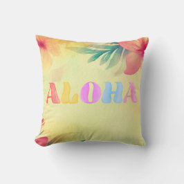 Almofada Aloha Bonito Havaiana - Impressão Floral