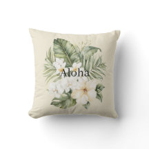 Aloha Folhas Tropicais Verdes Orquídeas Hibiscos B
