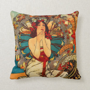 Almofada Alphonse Mucha Monte - travesseiro de Carlo