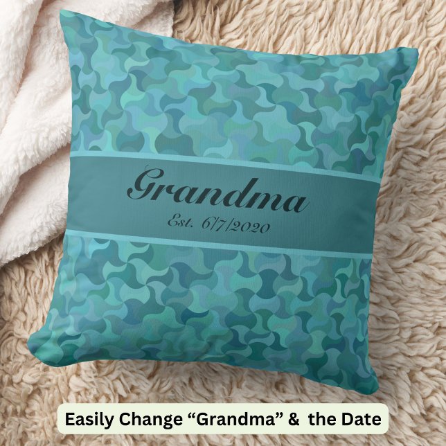 Almofada Alterar Texto Vovó Est Avó Novo Teto Bebê (Criador carregado)