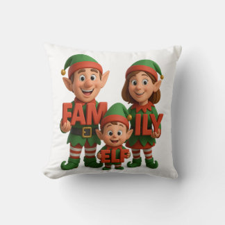 Almofada Amando o Natal - Edição Família Elfo