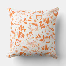 amante do café padrão laranja rústico da safra mod