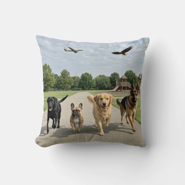 Almofada Amantes de Cachorros (Frente)