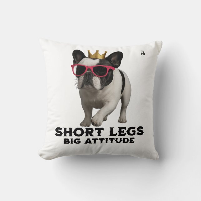 Almofada Amantes de Cães Bulldog Francês (Frente)