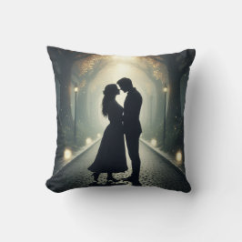 Almofada Amantes de Cushion Silhouettes no escuro