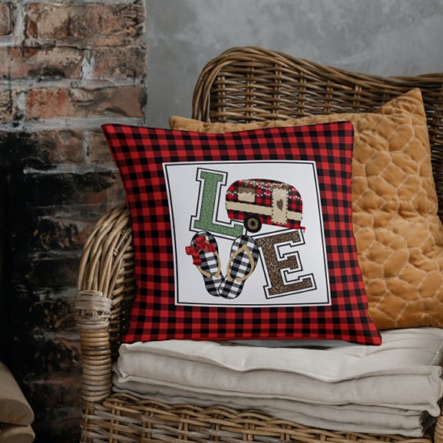 Almofada Amar acampando Chinelos modernos de Natal (Criador carregado)