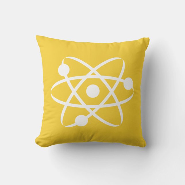 Almofada Amarelo âmbar Atom (Frente)