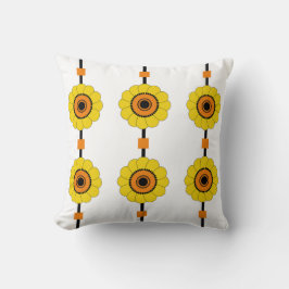 Almofada Amarelo e Laranja Floral