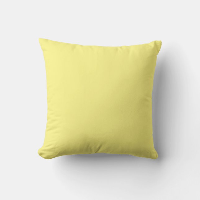 Almofada Amarelo limão, cor sólida, (Frente)