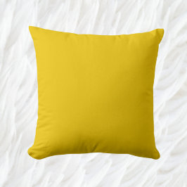 Almofada Amarelo Sólido Minimalista