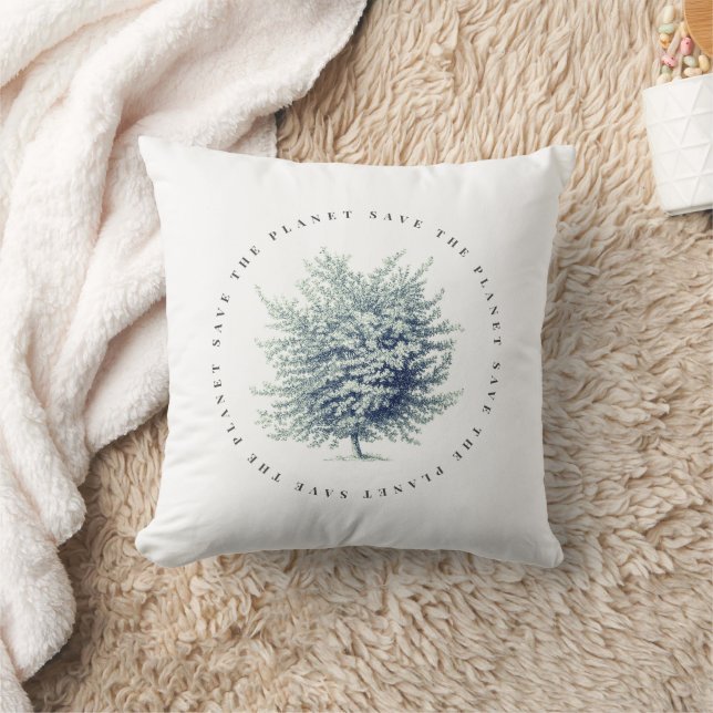 Almofada Ambiente Clássico Salve a Árvore Planeta (Cobertor)